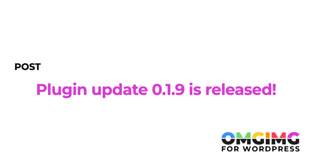 Plugin update 0.1.9 is released!